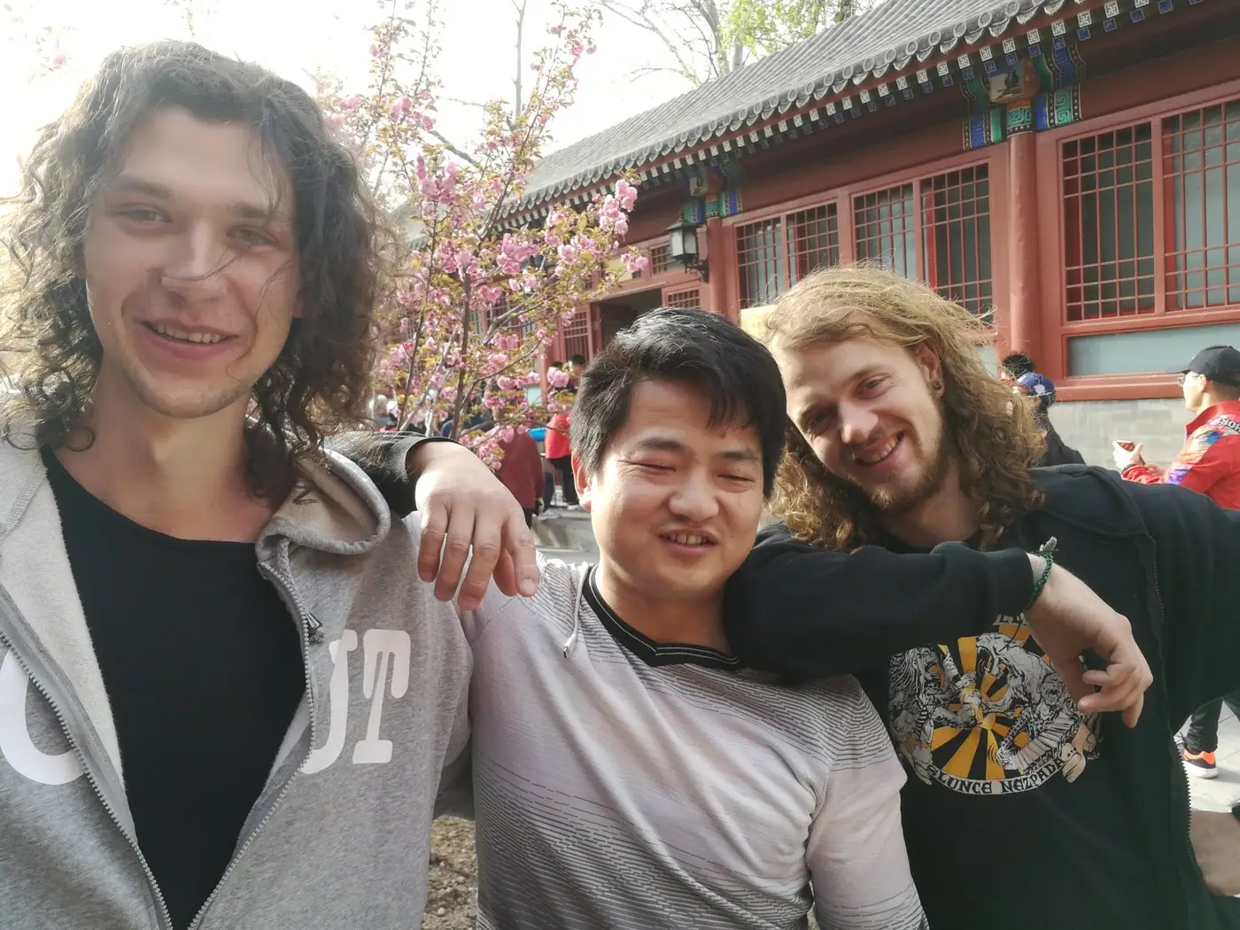 Petr with friends in Beijing, spring 2019